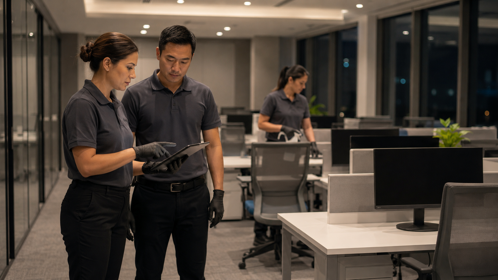 Control de calidad con checklist de limpieza de oficinas